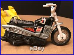 Evel Knievel Stunt Cycle, Trail Bike, Energizer, & Figure IDEAL 1970's Vintage