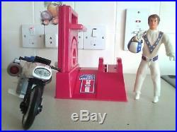 Evel Knievel Super Jet Cycle With Evel Figure And Sidewinder Good Condition