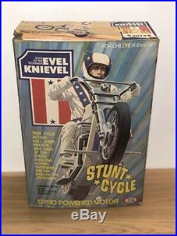 Evil Knievel Figure, Bike And Ramp Vintage 1970s