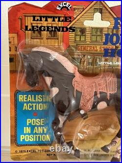 Excel Toy 1975 Little Legends of The West. Sealed Brown & Tan Pinto & Cochise