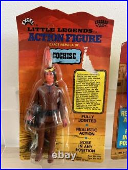 Excel Toy 1975 Little Legends of The West. Sealed Brown & Tan Pinto & Cochise