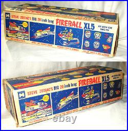 FIREBALL XL5 MPC PLAY SET 1964 COMPLETE with BOX-FIGURES and ACCESSORIES