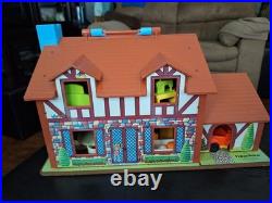 Fisher Price TUDER HOUSE 952 vintage- With Aproximately 50 Accessories
