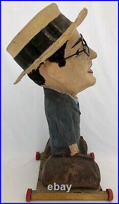 French Papier Mache Passe BouleCarnival Game Harold Lloyd Figure, Early 1920s