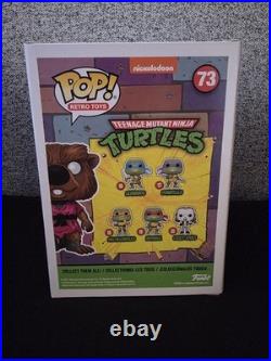 Funko POP! TMNT SPLINTER #73 Signed Darren Dunstan JSA COA RARE 7BAP Protector