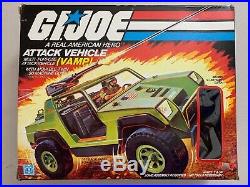 G. I. Joe Attack Vehicle (vamp) Near Complete Figure Included Vintage Hasbro Toy