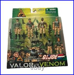 G. I. Joe TRU Valor vs. Venom Desert Patrol Squad Figures 6 Pack VTG 2004 NEW