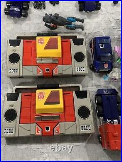 G1 Transformer Lot 100% Authentic Vintage toys Extras Optimus Prime Hosehead