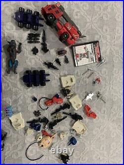 G1 Transformer Lot 100% Authentic Vintage toys Extras Optimus Prime Hosehead