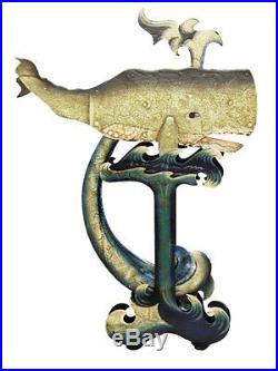 G653 Balance Figure, Pendulum Figure, Handmade, Sperm Whale Moby Dick