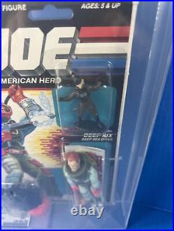 GI Joe DEEP SIX AFA85 Vintage Graded Toy Figure MOC 1989