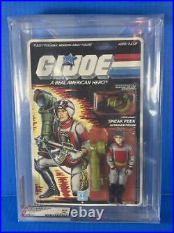 GI Joe SNEAK PEEK AFA80 Vintage Graded Toy Figure MOC 1987