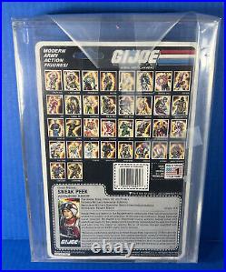 GI Joe SNEAK PEEK AFA80 Vintage Graded Toy Figure MOC 1987