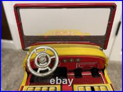 GUMBY and POKEY Vintage Jeep by Lakeside Toys 1966, pressed metal, with figures