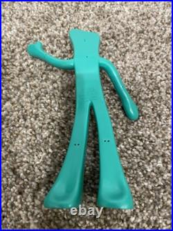GUMBY and POKEY Vintage Jeep by Lakeside Toys 1966, pressed metal, with figures