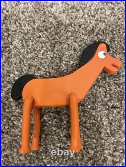 GUMBY and POKEY Vintage Jeep by Lakeside Toys 1966, pressed metal, with figures