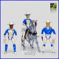 Galaxy Rangers Lot Of 3 Figures & Triton Horse? Glasslite Brazil Vintage