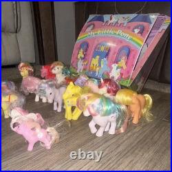 Generation 1 My Little Pony Vintage 1983 Collector's Case with 17 Pony Figures Lot