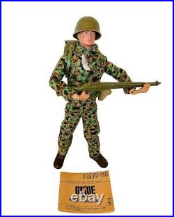 Gi Joe 1964 Action Figure Toy 12 Army Manual FM75-00 Blonde vtg Rifle Helmet US