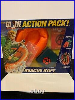 Gi Joe Action Pack Rescue Raft With Original Box Vintage 1971