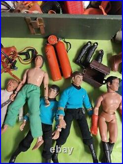 Gi Joe Footlocker Filled With Vintage Action Figures Mego Star Trek Huge