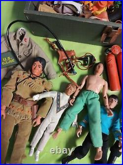 Gi Joe Footlocker Filled With Vintage Action Figures Mego Star Trek Huge