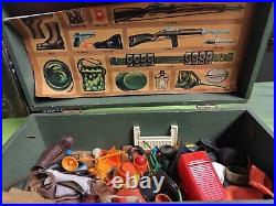 Gi Joe Footlocker Filled With Vintage Action Figures Mego Star Trek Huge