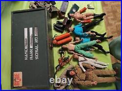 Gi Joe Footlocker Filled With Vintage Action Figures Mego Star Trek Huge