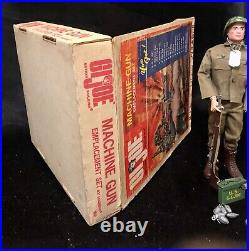 Gi Joe Machine Gun Emplacement Set With Original Box Vintage