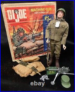 Gi Joe Machine Gun Emplacement Set With Original Box Vintage