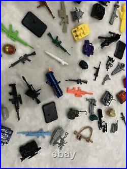 Gi Joe Vintage 1980's Arah Weapon Accessory Lot. Huge Gi Joe Toy Lot