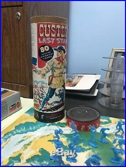 Gibbs 1959 Custer Last Stand Flats Playset 80 Figures, PlayMap, Original Box