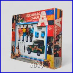Glasslite Brazil A-team Esquadrão Classe A Vintage Set? Rare Boxed