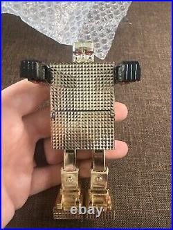 Gold Lightan Figure Robo Anime Action Toy Retro Hero Vintage Crystal Cut Japan