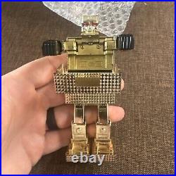 Gold Lightan Figure Robo Anime Action Toy Retro Hero Vintage Crystal Cut Japan