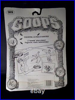 HTF! Vintage 1989 GOOPS Rubber FRISBEE toy MOC zombie mummy figure madballs RARE