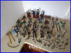 HUGE KISS McFarlane Toy Figure LOT with Accessories 1990s Ace Gene Peter Paul VTG