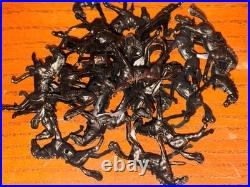 HUGE LOT 300+ 1960s Timpo Toys England Cowboys Indians Horses Tim Mee Mixed VTG