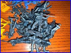 HUGE LOT 300+ 1960s Timpo Toys England Cowboys Indians Horses Tim Mee Mixed VTG