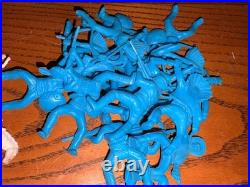 HUGE LOT 300+ 1960s Timpo Toys England Cowboys Indians Horses Tim Mee Mixed VTG