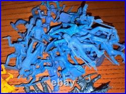 HUGE LOT 300+ 1960s Timpo Toys England Cowboys Indians Horses Tim Mee Mixed VTG