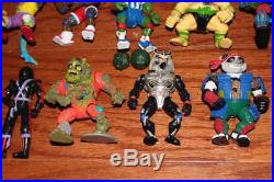 HUGE LOT 58 VINTAGE 90s NINJA TURTLES ACTION FIGURES TOY VEHICLES PLAYMATES TOYS