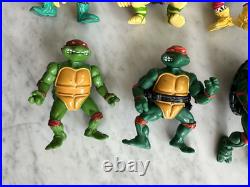 HUGE LOT Vintage TMNT Teenage Mutant Ninja Turtles Action Figures Toy Boat 1990s