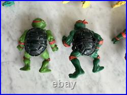 HUGE LOT Vintage TMNT Teenage Mutant Ninja Turtles Action Figures Toy Boat 1990s