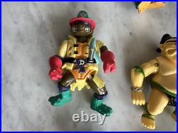 HUGE LOT Vintage TMNT Teenage Mutant Ninja Turtles Action Figures Toy Boat 1990s