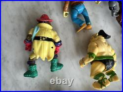 HUGE LOT Vintage TMNT Teenage Mutant Ninja Turtles Action Figures Toy Boat 1990s