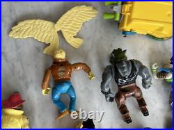 HUGE LOT Vintage TMNT Teenage Mutant Ninja Turtles Action Figures Toy Boat 1990s