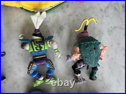 HUGE LOT Vintage TMNT Teenage Mutant Ninja Turtles Action Figures Toy Boat 1990s