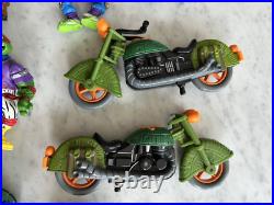HUGE LOT Vintage TMNT Teenage Mutant Ninja Turtles Action Figures Toy Boat 1990s