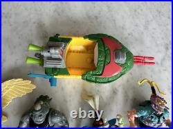 HUGE LOT Vintage TMNT Teenage Mutant Ninja Turtles Action Figures Toy Boat 1990s